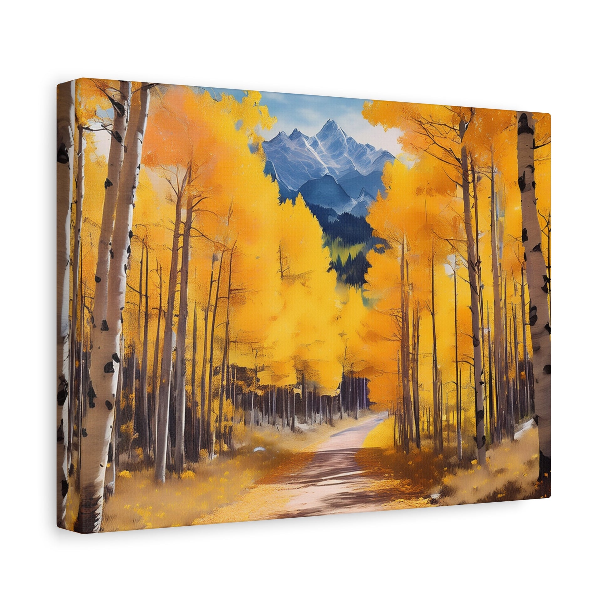 Canvas Wall Art - Fall Aspen Trees
