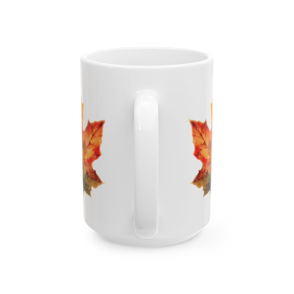 Ceramic Mug - Colorful Maple Leaf