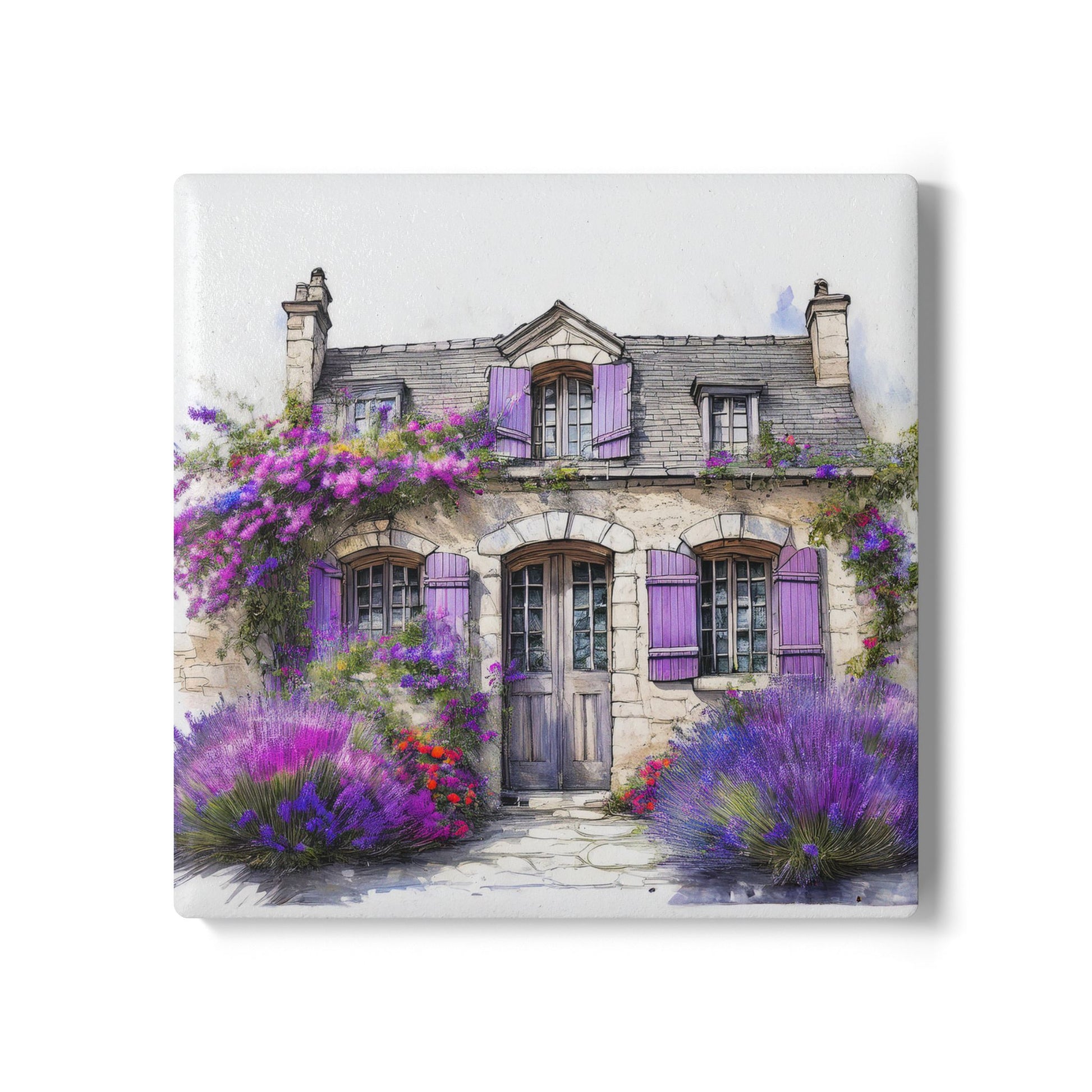 Ceramic Coaster – French Stone Cottage