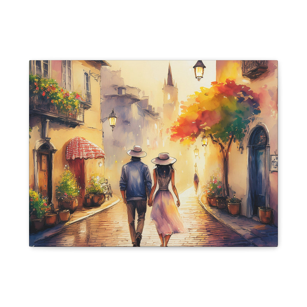 Canvas Wall Art – Romantic Travel Stroll