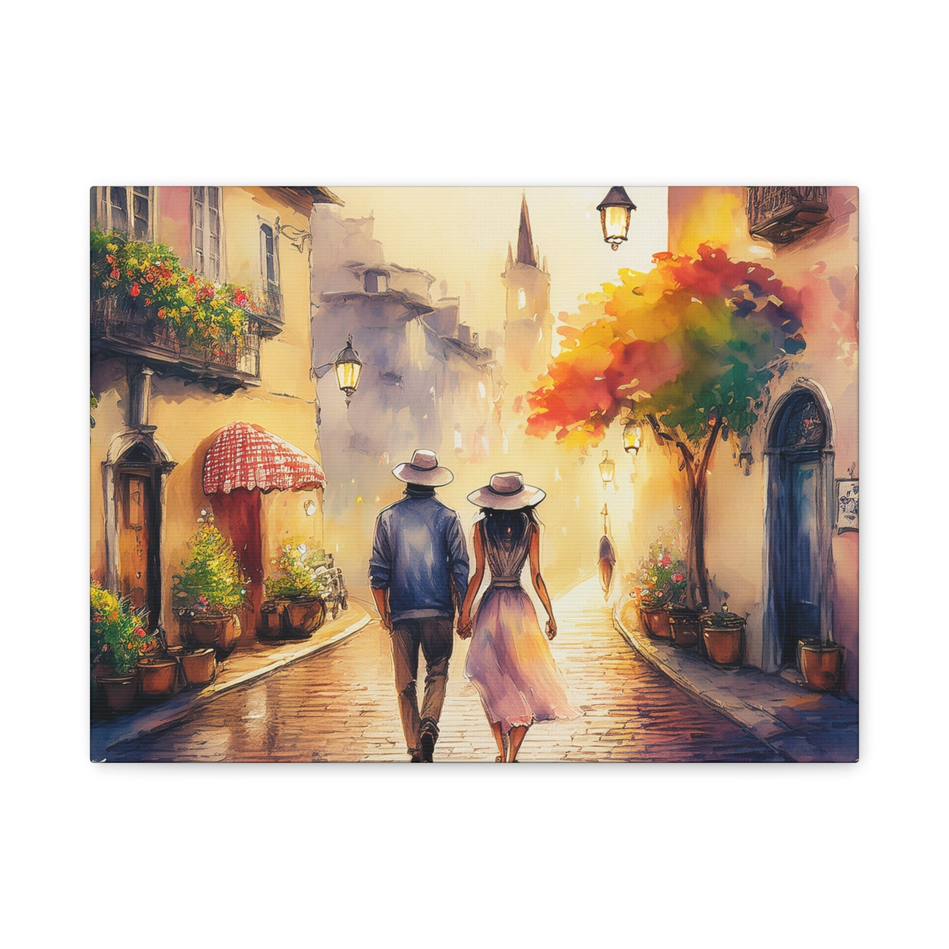 Canvas Wall Art – Romantic Travel Stroll