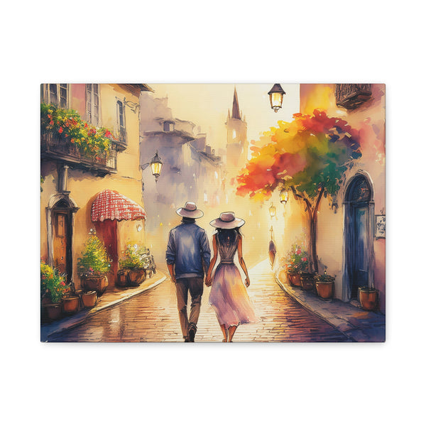 Canvas Wall Art – Romantic Travel Stroll