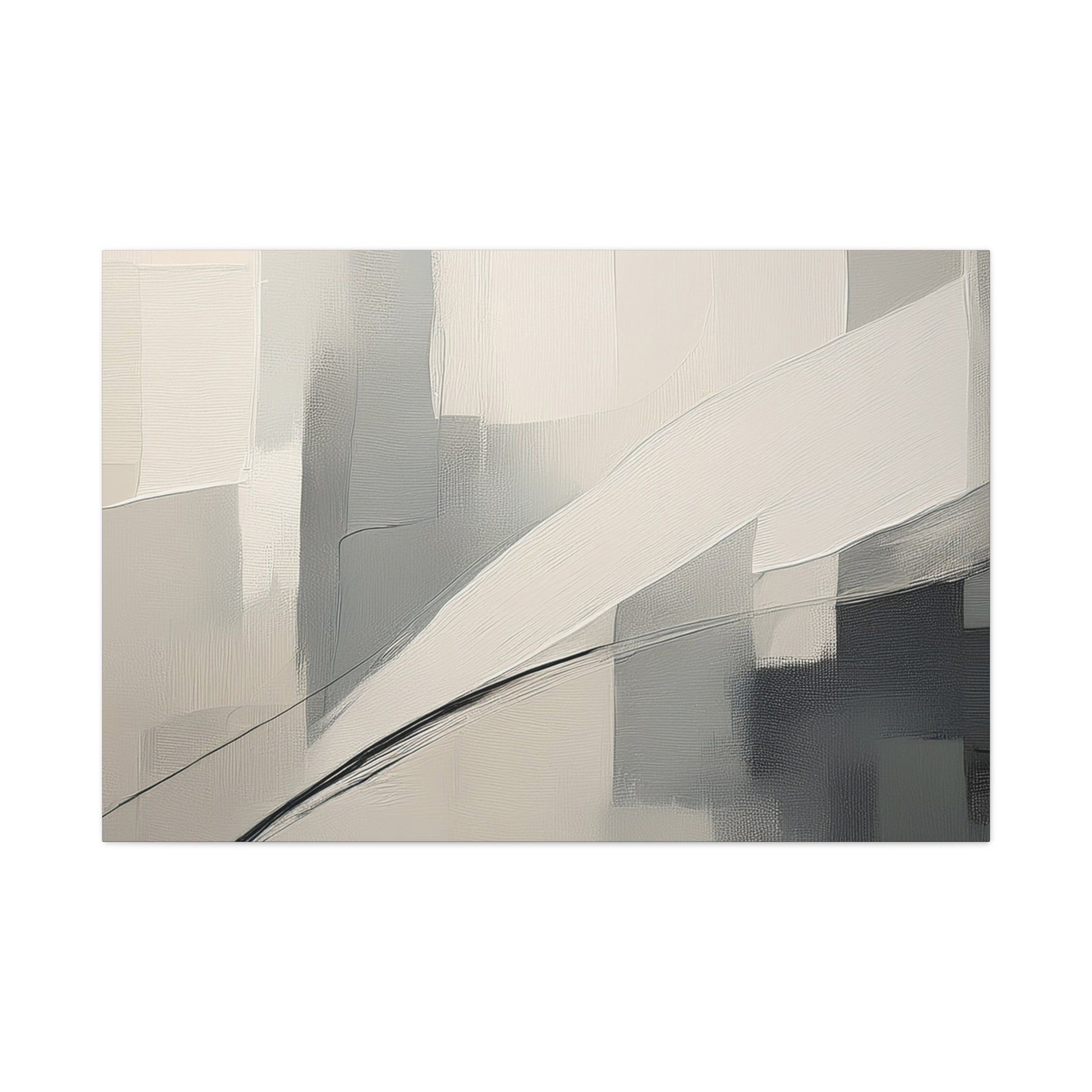 Canvas Wall Art – Soft Abstract Geometry