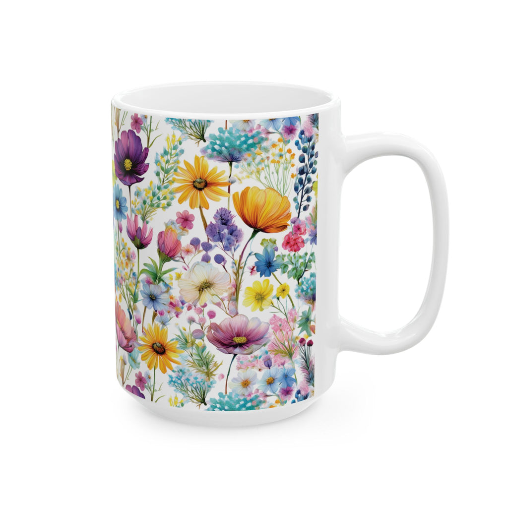 Ceramic Mug – Colorful Wildflowers