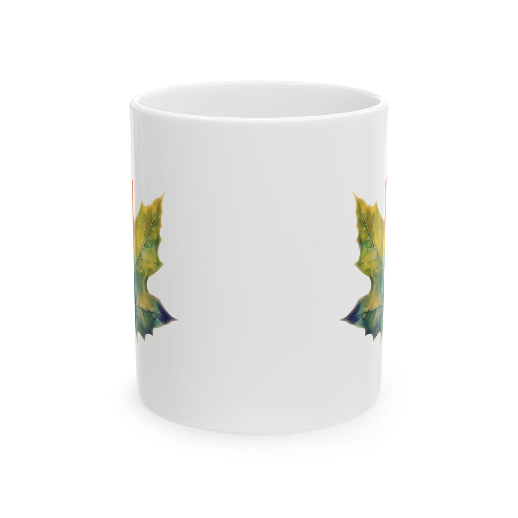Ceramic Mug - Colorful Maple Leaf