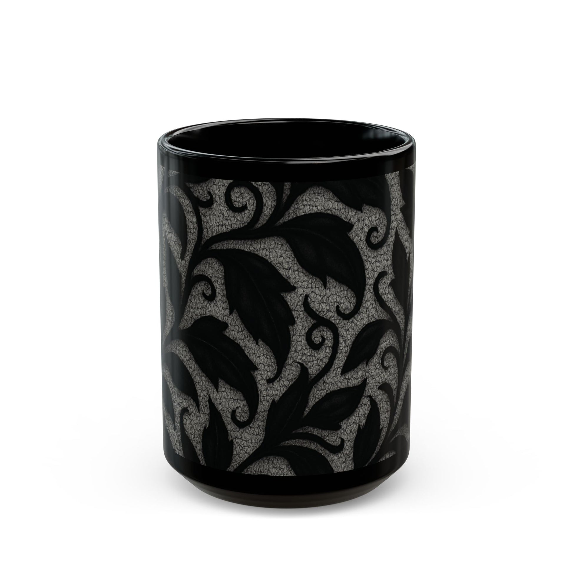 Mug  - Midnight Elegance Leaves