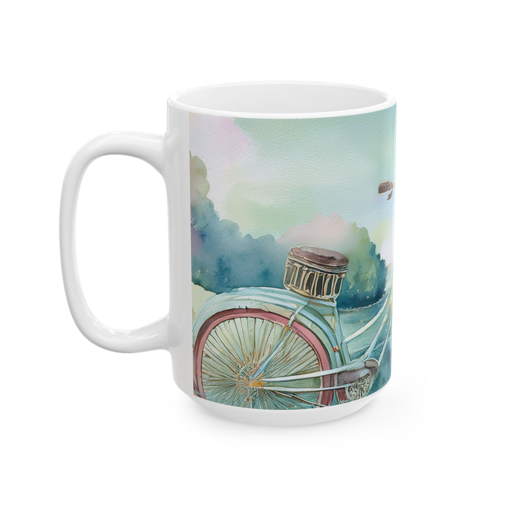 Ceramic Mug - Countryside & Bicycle