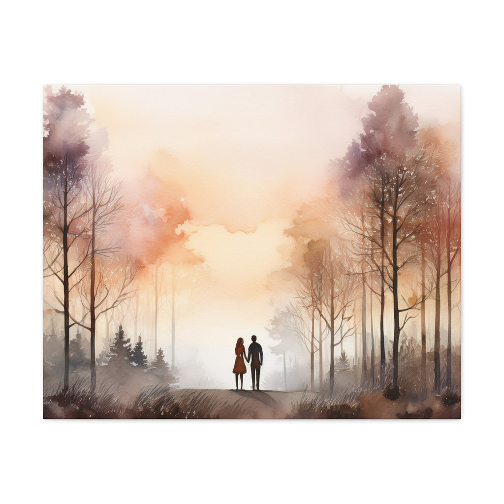 Canvas Wall Art – Together at Sunrise
