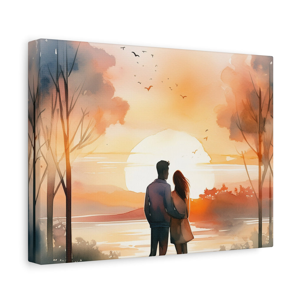 Canvas Wall Art – Together at Sunset