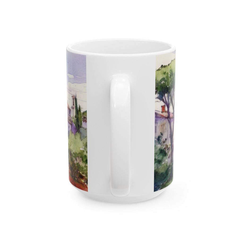 Ceramic Mug – Mediterranean Hilltop