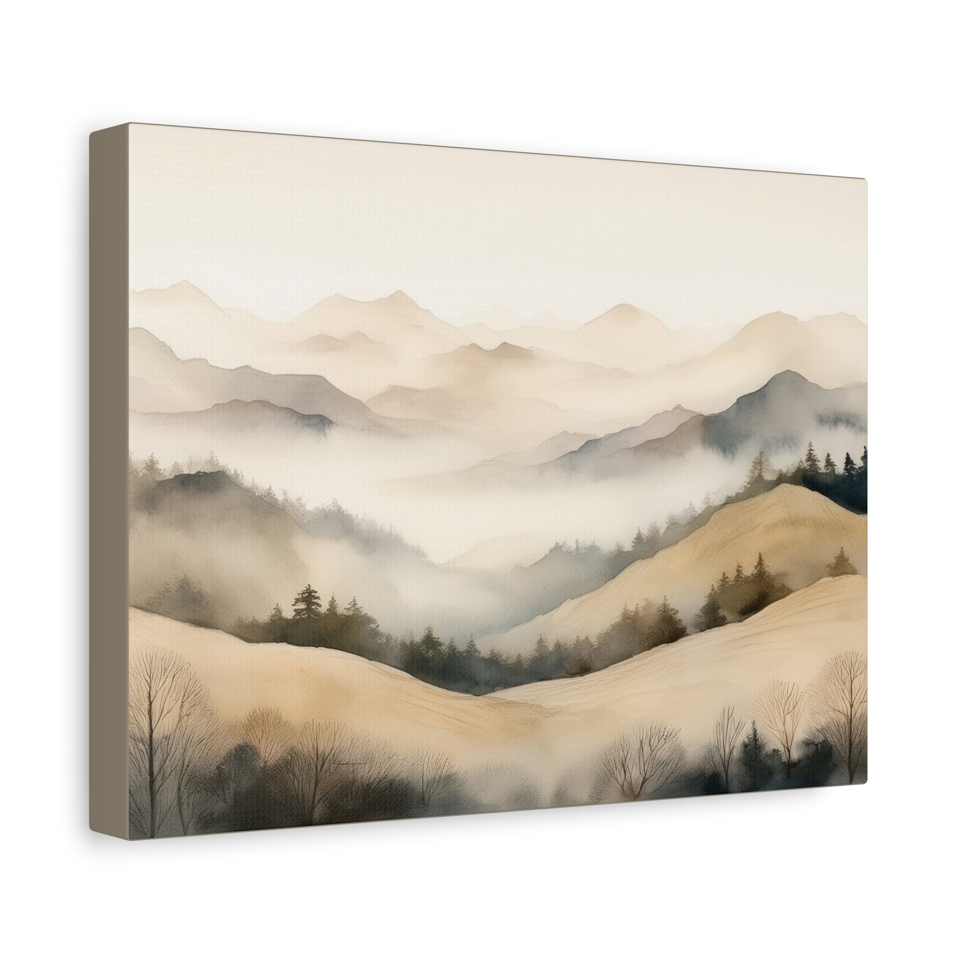 Canvas Wall Art - Hills in the Mist