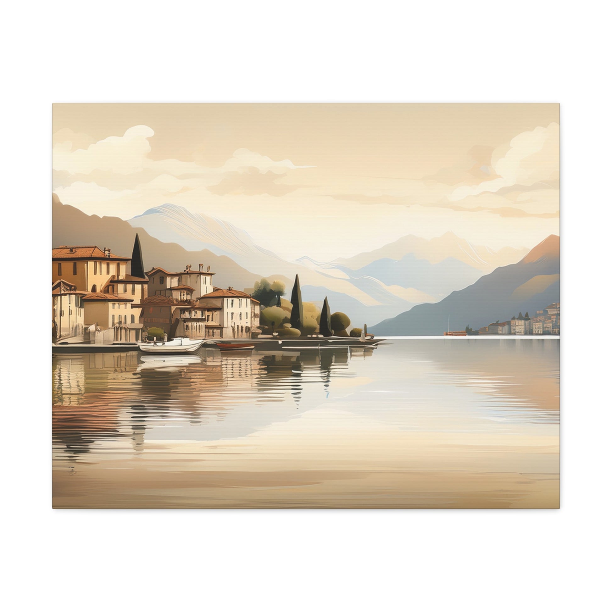 Canvas Wall Art – Lake Como Reflections