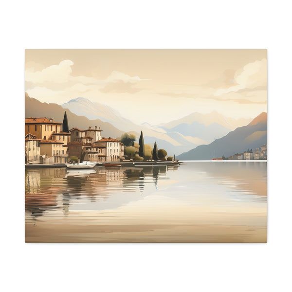 Canvas Wall Art – Lake Como Reflections