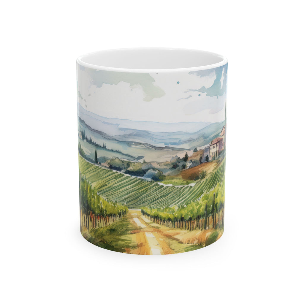 Ceramic Mug- Mediterranean Vineyard