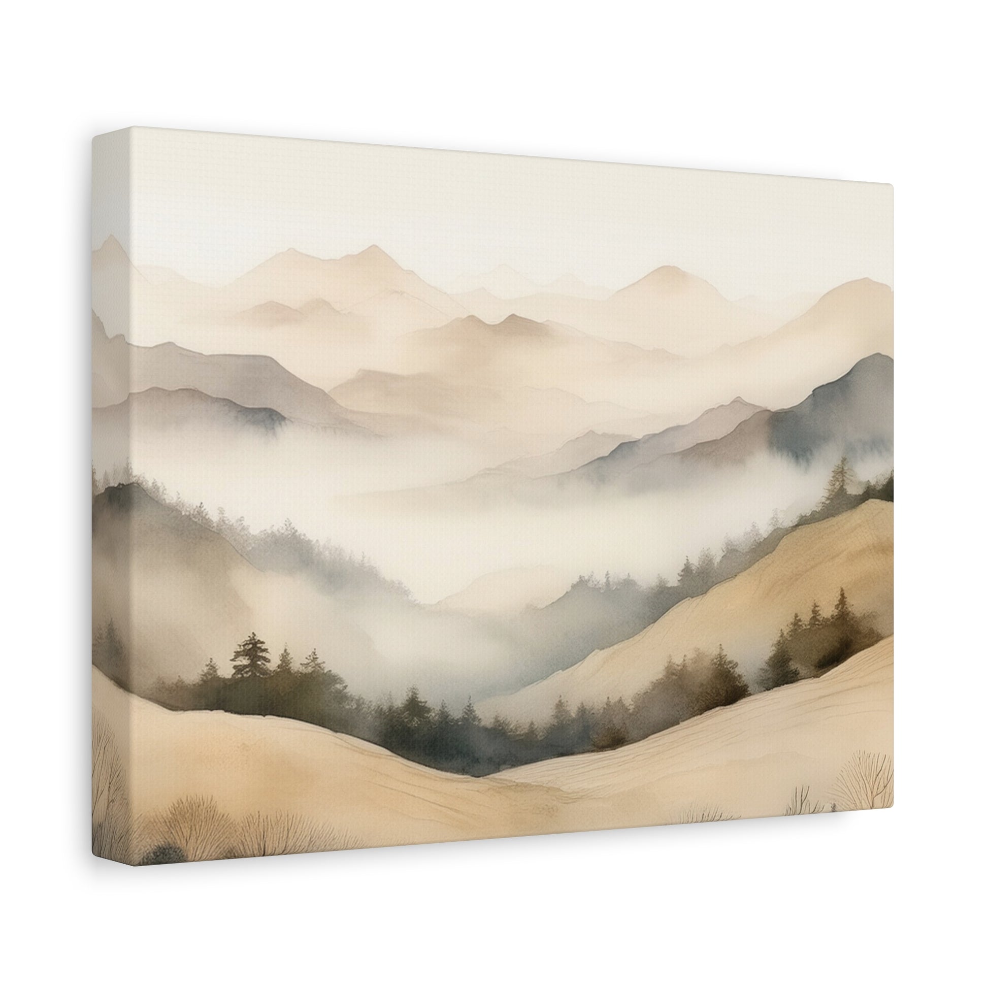 Canvas Wall Art - Hills in the Mist