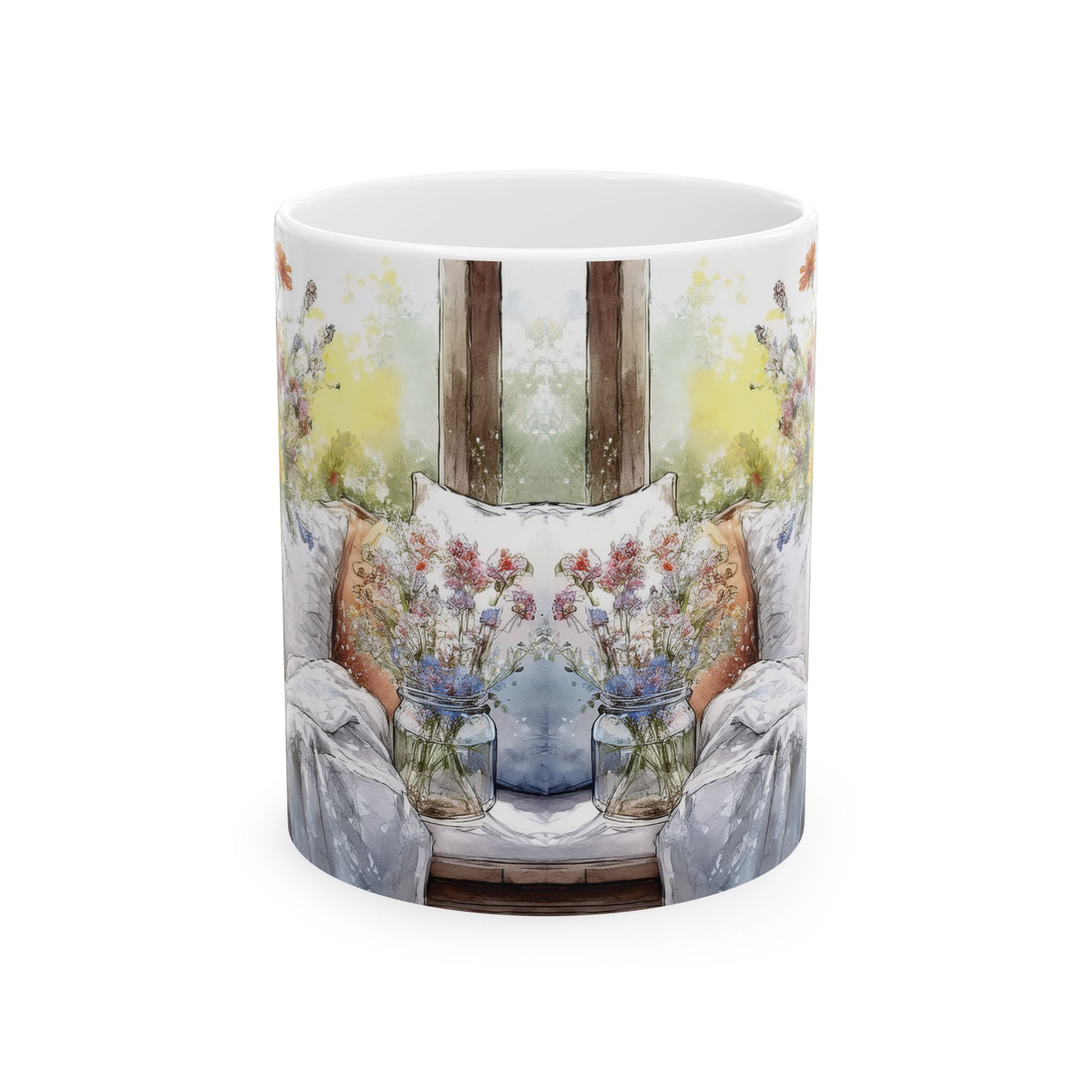Ceramic Mug - Flowers & Farmhouse Charm