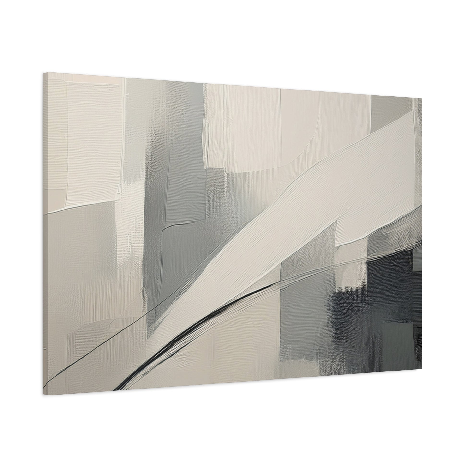 Canvas Wall Art – Soft Abstract Geometry