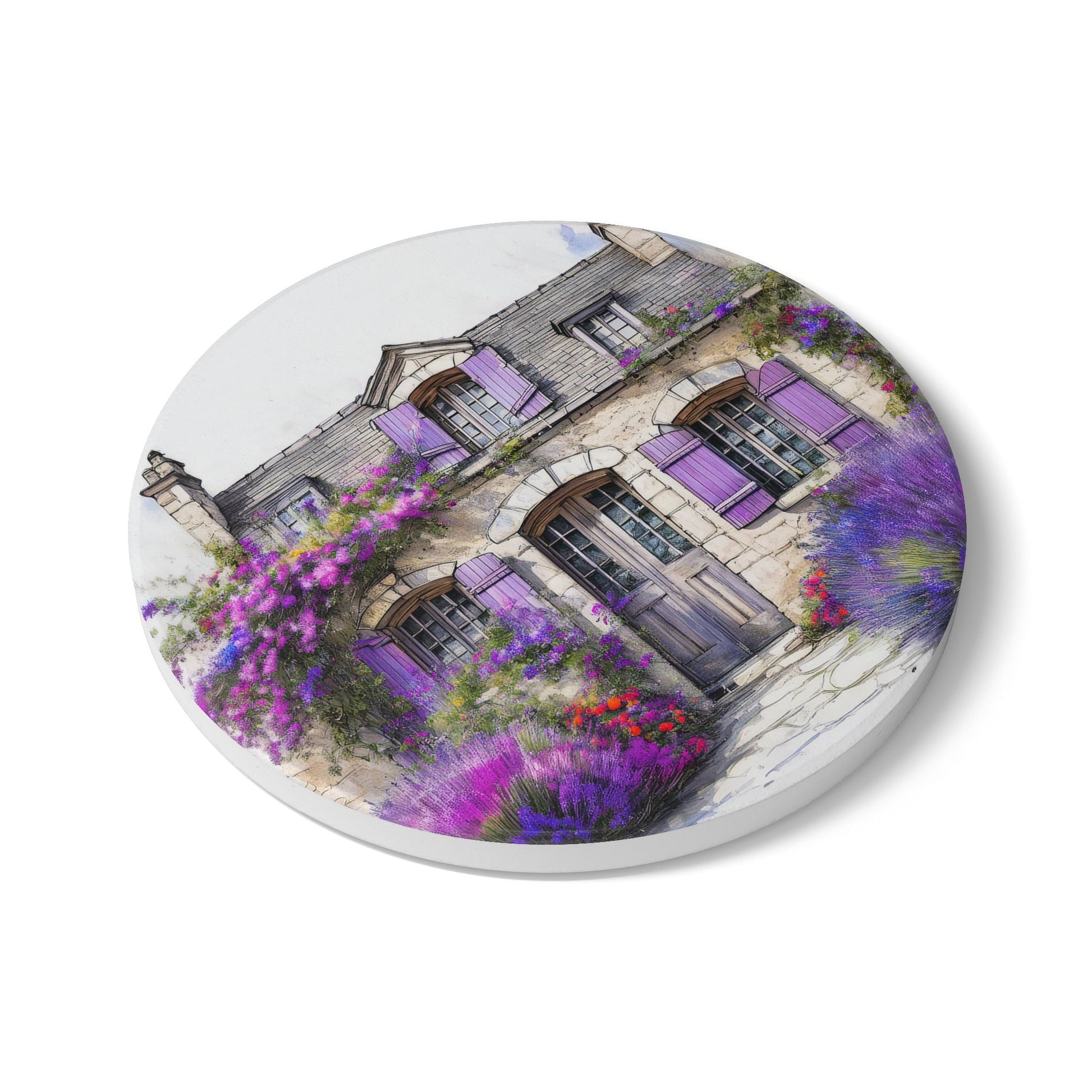 Ceramic Coaster – French Stone Cottage