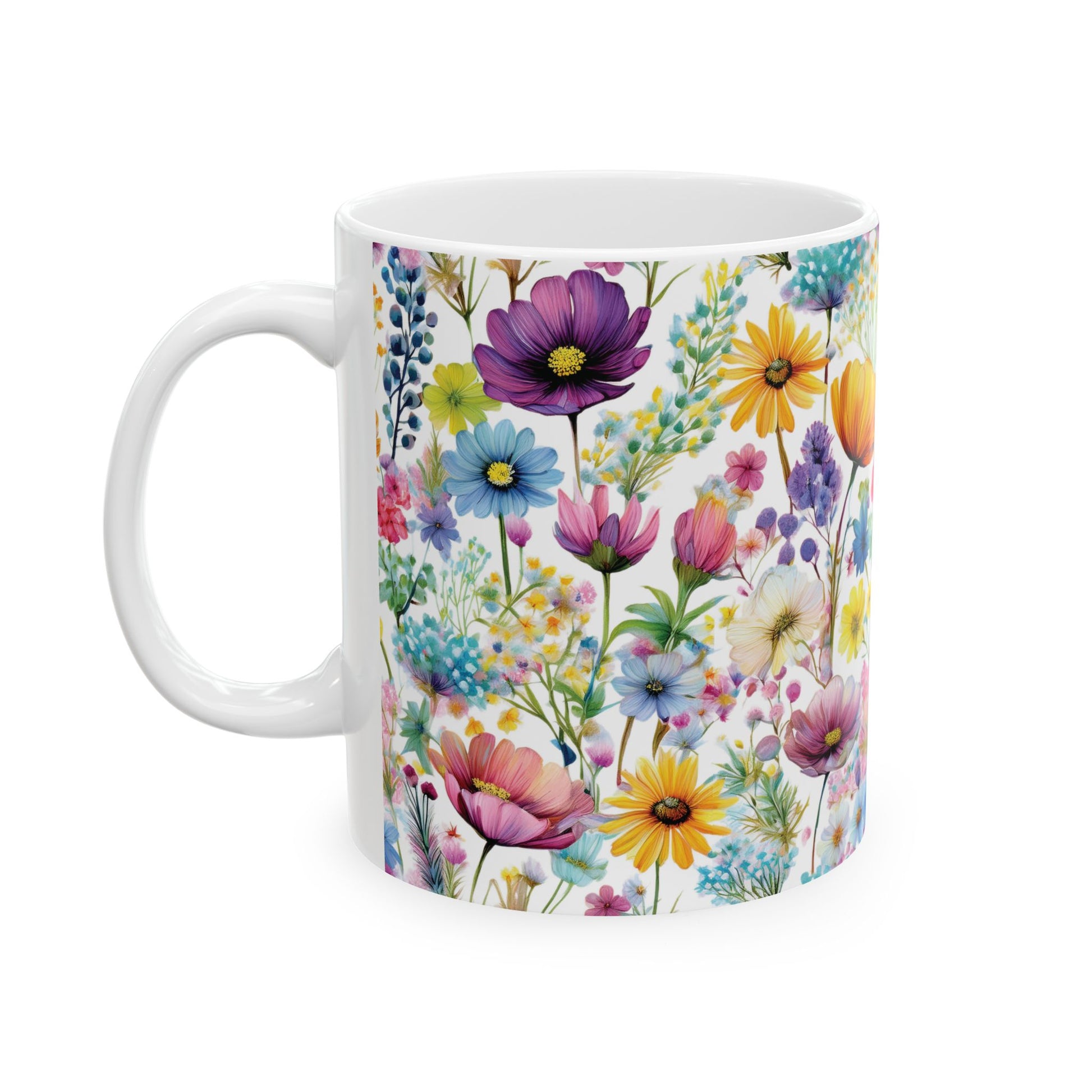 Ceramic Mug – Colorful Wildflowers