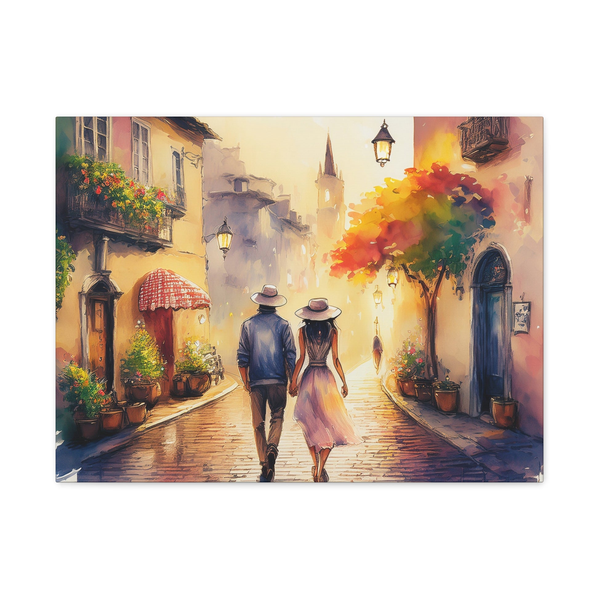 Canvas Wall Art – Romantic Travel Stroll