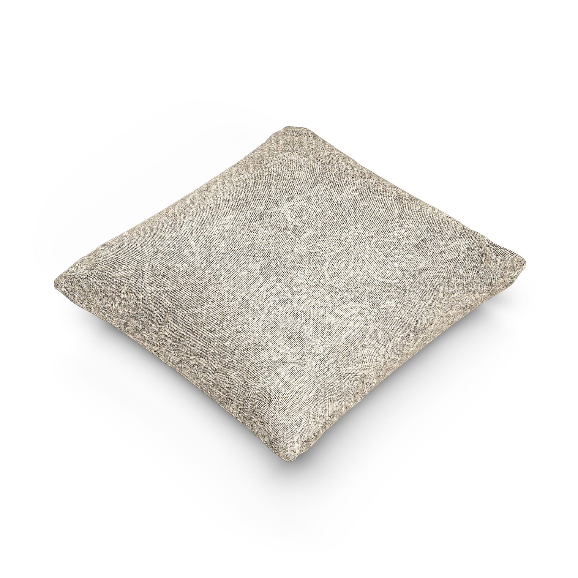 Woven Pillow – Beige Lace Floral